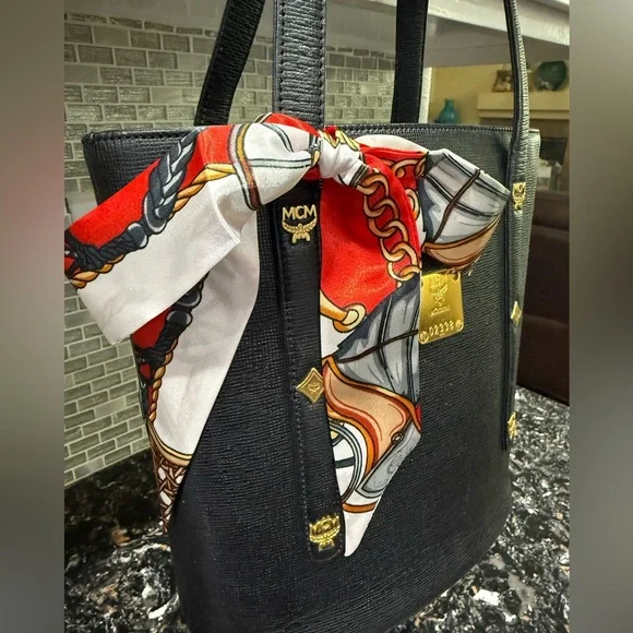 MCM Leather Bucket Tote - EUC - Picture 6 of 11